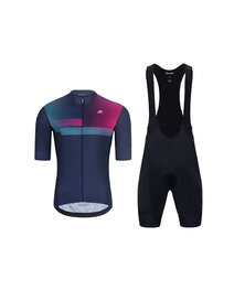 HOLOKOLO maillot corto y pantalón corto - SPECTRO - azul/negro